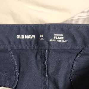 Old Navy Navy Blue Flare Trousers